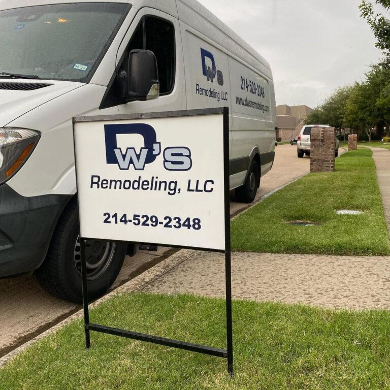 DWs Remodeling Truck and Sign